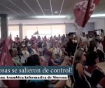 ¡Las cosas se salieron de control durante una asamblea de Morena!