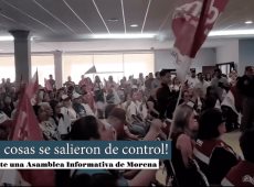 ¡Las cosas se salieron de control durante una asamblea de Morena!