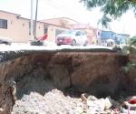 Temen crezca socavón en lateral del Canal Anzaldúas de Reynosa