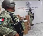 Custodia del Ejército a Boletas Electorales en Río Bravo