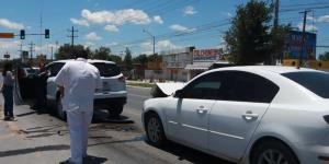 Accidente vehicular en Glorieta de Reynosa