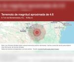 Temblor sorprende a la zona metropolitana de Monterrey
