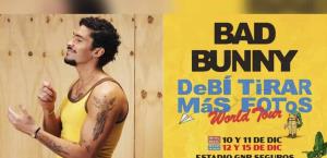 Bad Bunny anuncia nuevos conciertos en Ciudad de México