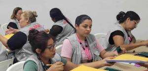 Proceso de conteo y sellado de boletas electorales por el INE en Reynosa