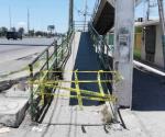 Cierran puente peatonal para impedir accidentes en Colonia 15 de Enero de Reynosa