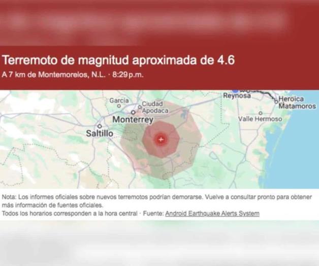 Alcanza a Tamaulipas sismo de Nuevo Le&oacute;n