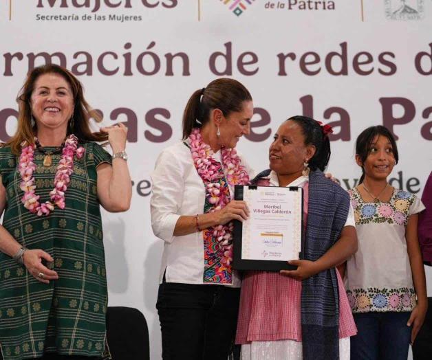 Conforma Sheinbaum las primeras Tejedoras de la Patria, en Cuautla Conforma Sheinbaum las primeras Tejedoras de la Patria, en Cuautla