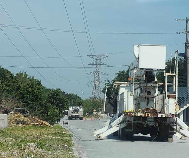 Reponen cable de alta tensión