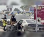 Choca su Mustang contra vehículo de oficial del DPS