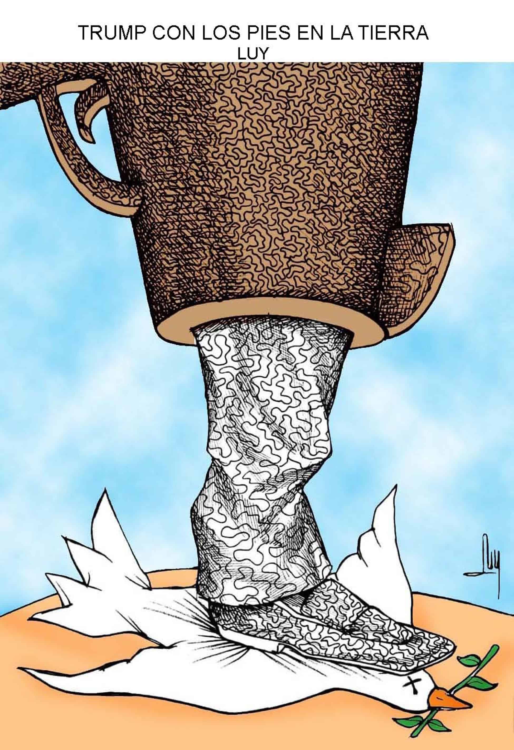 Trump, con los pies en la tierra