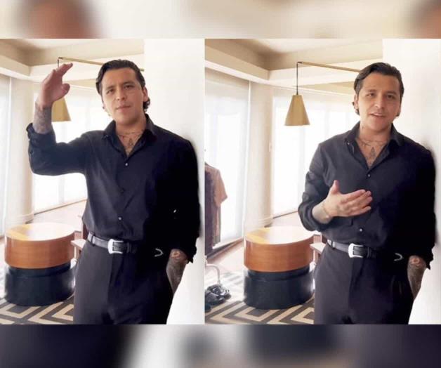 Aplauden a Christian Nodal por video hablando en inglés