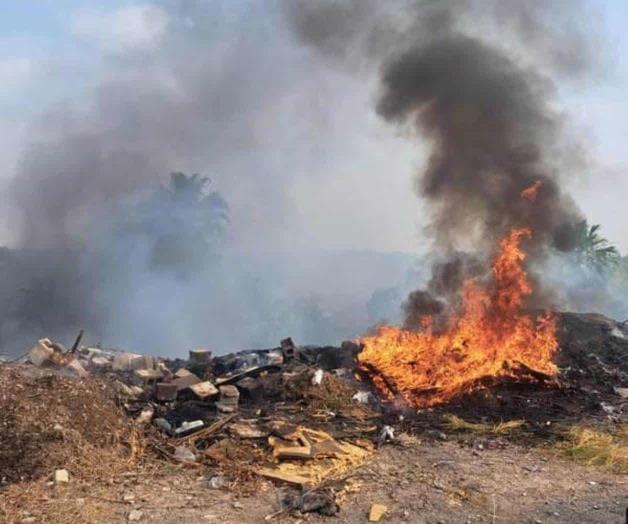 Sigue sin control la  quema de basura