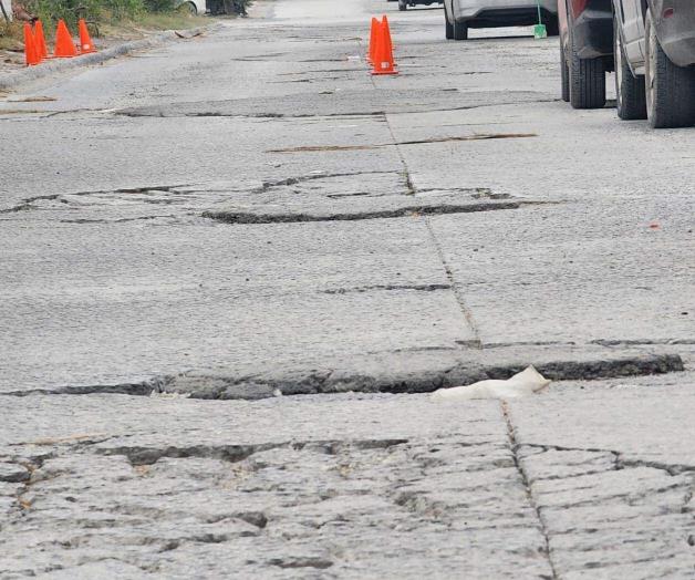 Problema de baches en el Fraccionamiento Balcones de Alcalá de Reynosa
