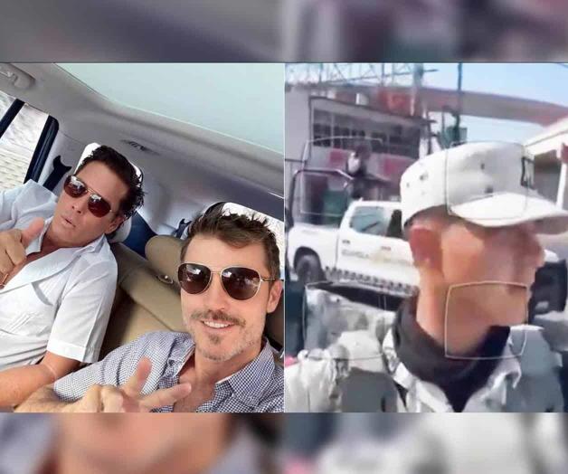 En aparente estado de ebriedad, Leonardo García graba a agentes de GN