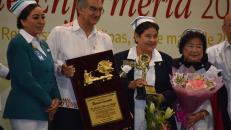 El Gobernador Américo Villarreal celebró aquí el Día Internacional de la Enfermería con festejo y reconocimiento a trabajadoras de salud de todo el estado.">