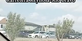 Caos vial en carretera Reynosa-Río Bravo por trabajos de mantenimiento vial a la altura del Cuartel Militar