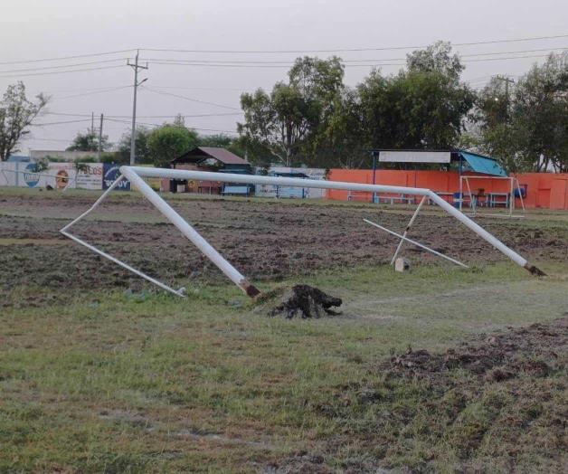 Vandalismo en campo de futbol