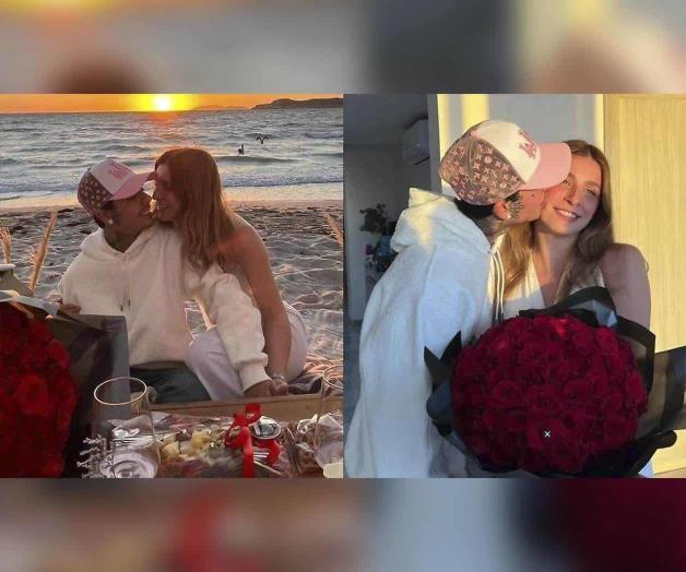 Muestra su lado cursi