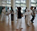 Cumplen con el taller intercolegial de taekwondo