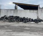 Exigen retiro de llantas usadas en Colonia Rancho Grande