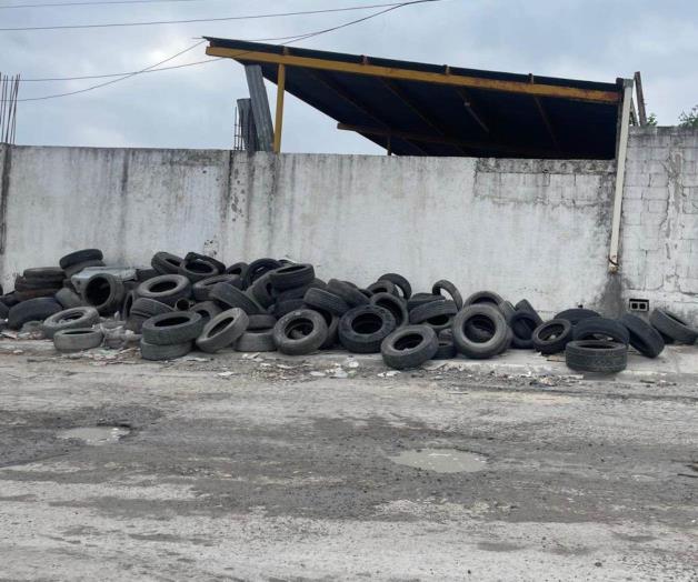 Exigen retiro de llantas usadas en Colonia Rancho Grande