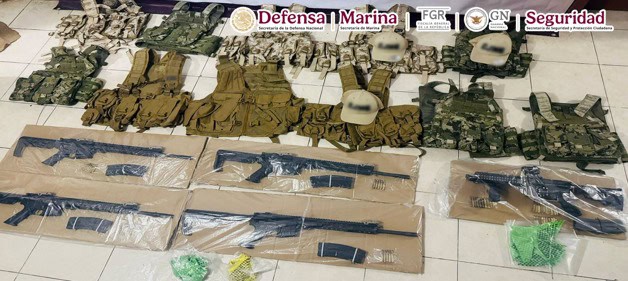 Evidencias incautadas en Tabasco