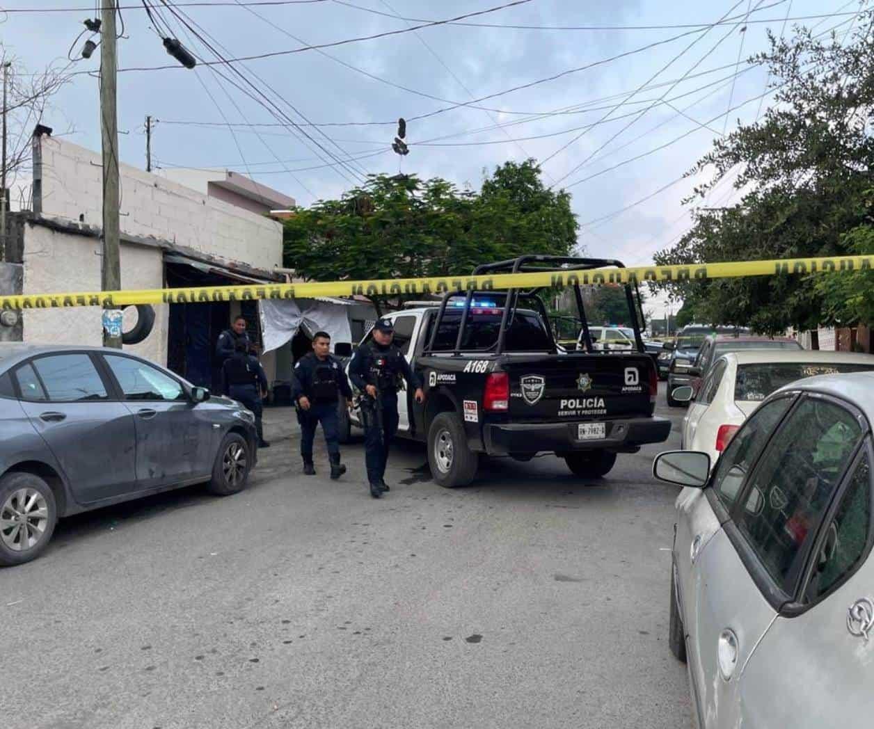 Hombre es acribillado a balazos en Apodaca, NL