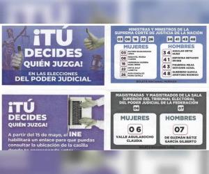 INE perfila dictar medidas contra acordeones de elección judicial