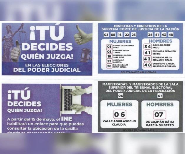 INE perfila dictar medidas contra acordeones de elección judicial INE perfila dictar medidas contra acordeones de elección judicial