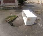 Cae suelo en zona escolar