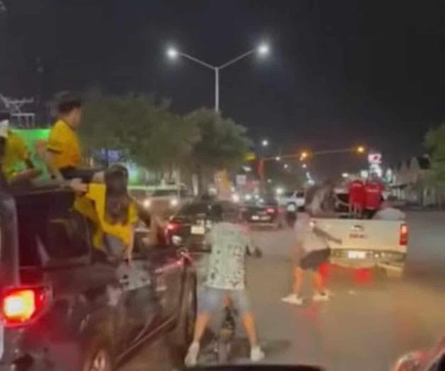 Final de futbol termina en riña Final de futbol termina en riña