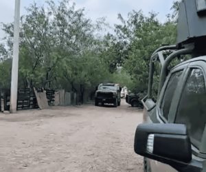 Se registra un fuerte despliegue policiaco por autoridades investigadoras, #SEDENA y #GuardiaEstatal en el Ejido Los Longoria.
