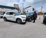 Chocan cuatro  vehículos en  la zona Centro