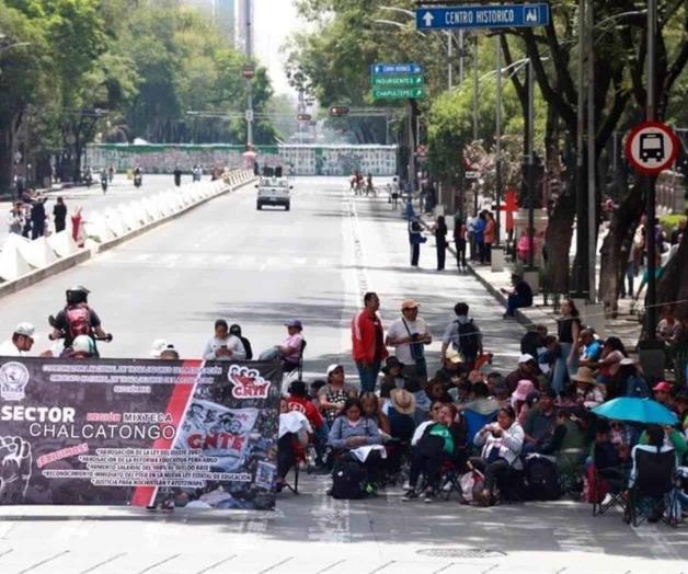 Maestros de la CNTE marchar&aacute;n al Caballito en Ciudad de M&eacute;xico