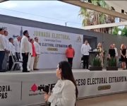 Ceremonia Cívica por el arranque de la jornada electoral para renovar el Poder Judicial de Tamaulipas.