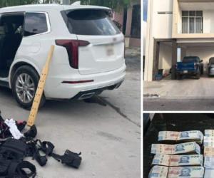 Detienen a 3 en operativo en Reynosa; aseguran inmuebles, vehículos, armas, drogas y dinero