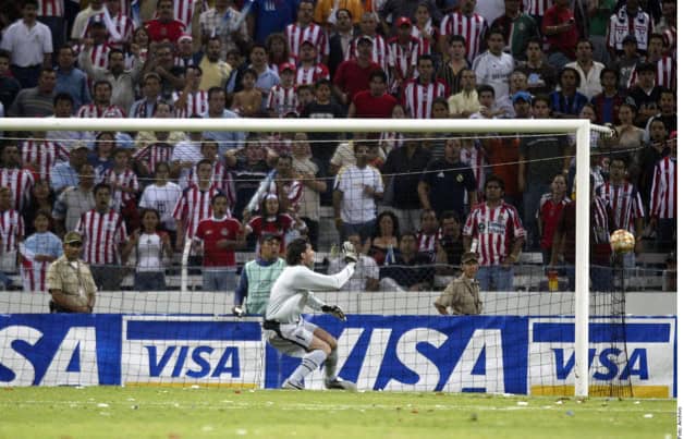 Celebración de Chivas vs Boca 2005