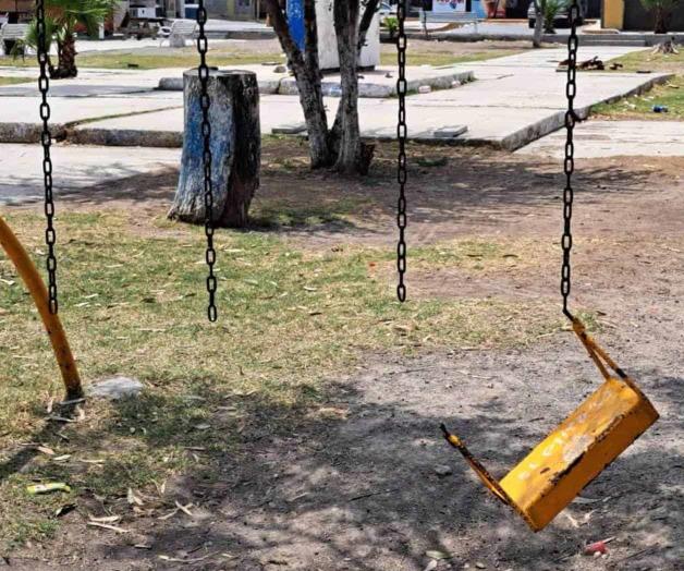 Abandonada plaza en la Aquiles Serdán de Reynosa Abandonada plaza en la Aquiles Serdán de Reynosa