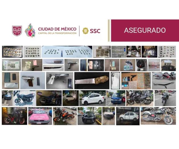 Detienen a 48 personas en CDMX Detienen a 48 personas en CDMX