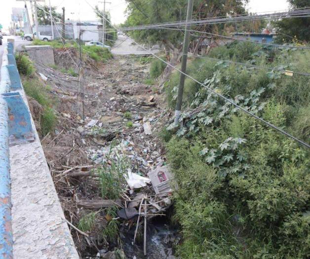 Exigen la limpieza de dren El Anhelo Exigen la limpieza de dren El Anhelo