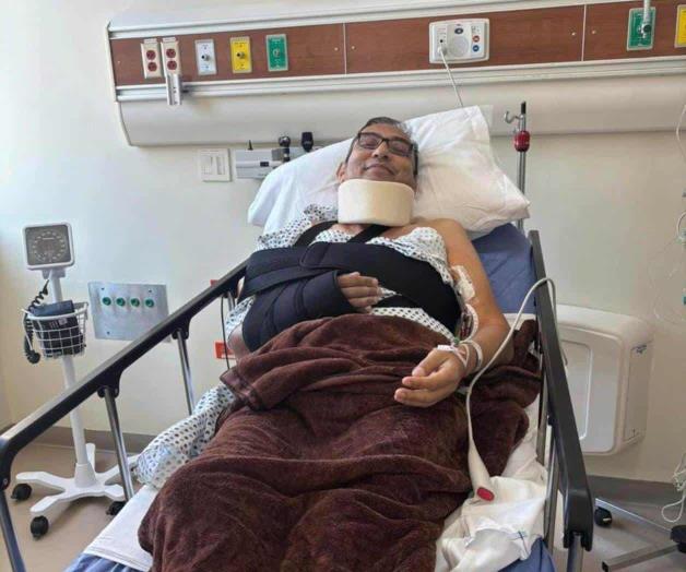 Sufre regidor un fuerte percance