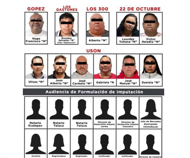 Caen funcionarios y notarios por despojos en el Edomex