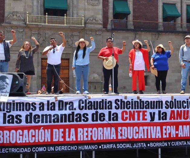 Amenaza CNTE nuevos plantones