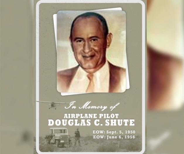 Recuerdan valentía del piloto Douglas C. Shute Recuerdan valentía del piloto Douglas C. Shute