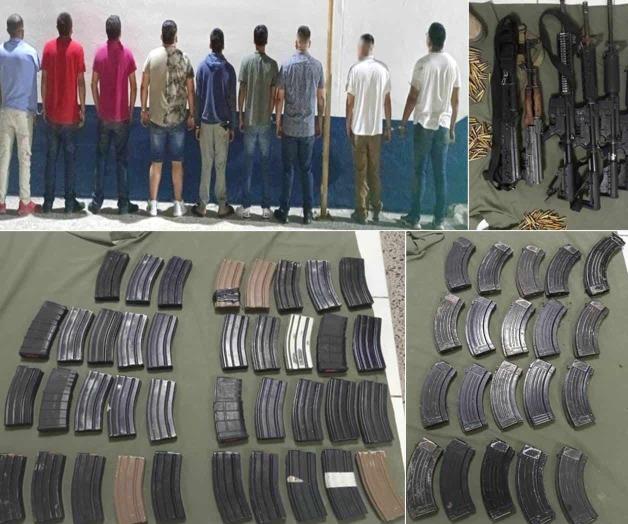 Detienen a 9 en Soto la Marina; les aseguran armas y municiones Detienen a 9 en Soto la Marina; les aseguran armas y municiones