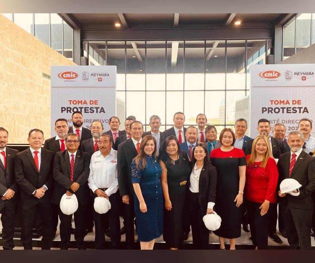 Ceremonia de toma de protesta del nuevo Comit&eacute; Directivo de CMIC en Reynosa