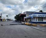Madrugada de destrozos