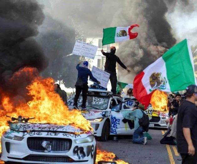 Trump acusa a manifestantes de ser insurrectos en Los Ángeles Trump acusa a manifestantes de ser insurrectos en Los Ángeles