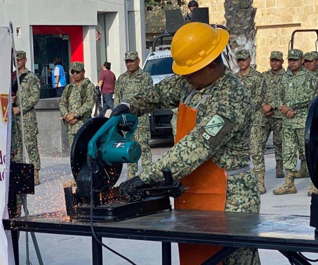 Destruye la SEDENA armas y municiones en Reynosa Destruye la SEDENA armas y municiones en Reynosa