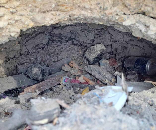 Preocupa socav&oacute;n en colonia Del Valle